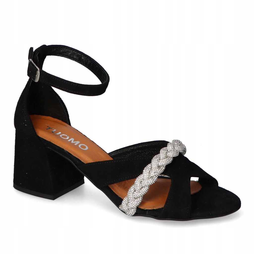 Sandály Tuomo 1841 Černý semiš 36