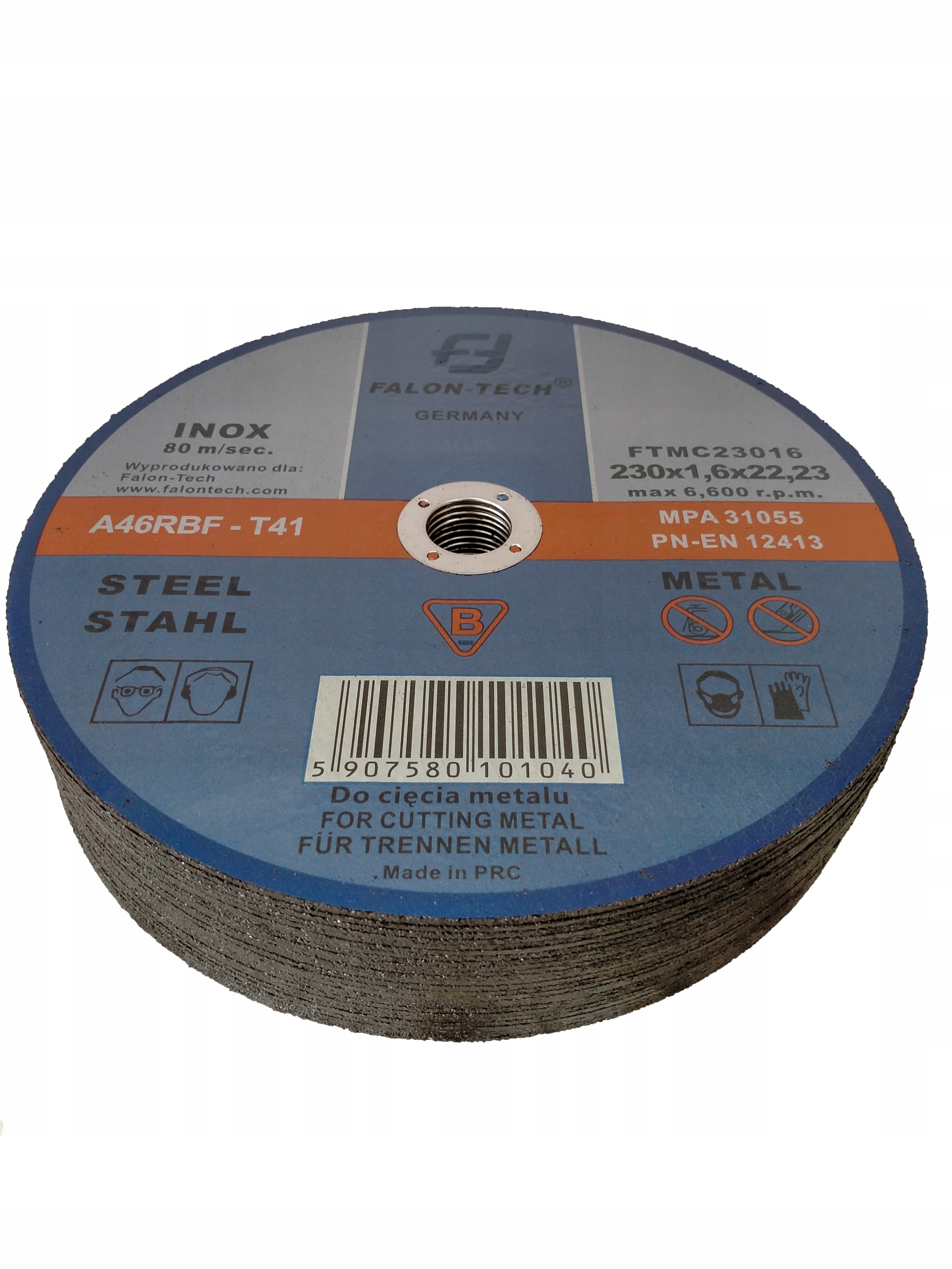 TARCZE DO CIĘCIA METALU STALI INOX 230x1.6 10 szt Marka Falon-Tech