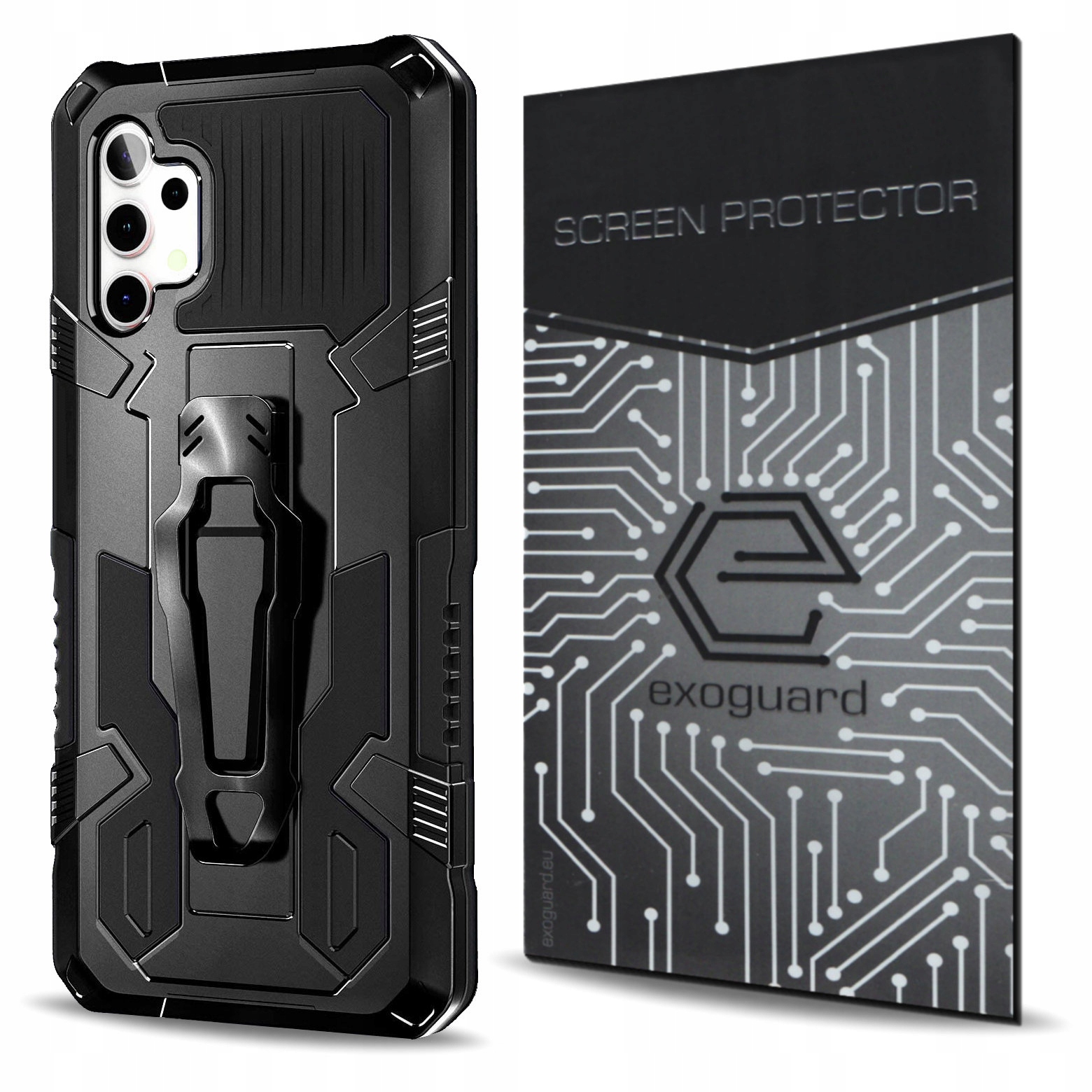 

Case Etui Pancerne+szkło do Samsung Galaxy A32 Lte