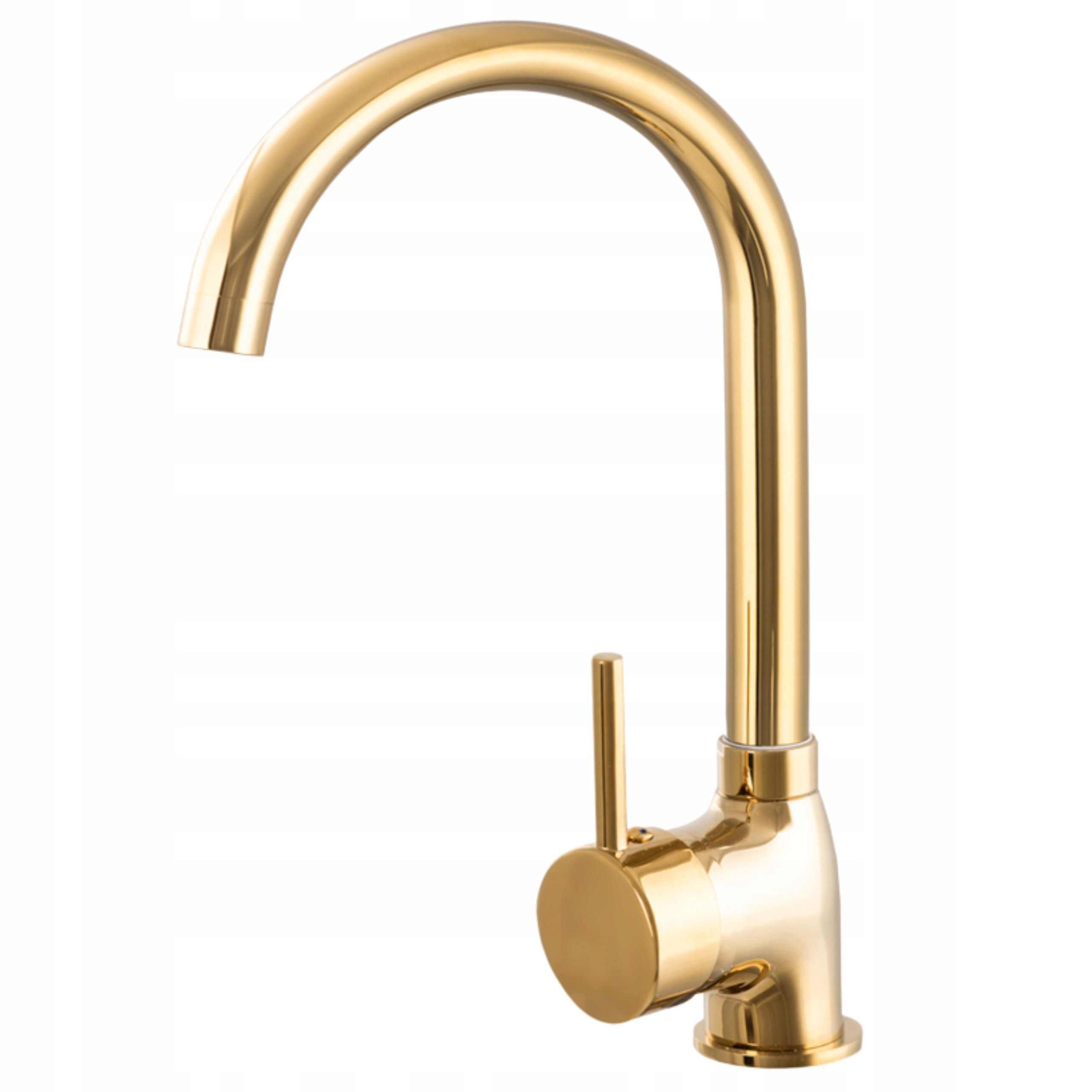 Kuchyňská Baterie Stojící zlatý kohoutek pro dřez Otočný výtok Dřez