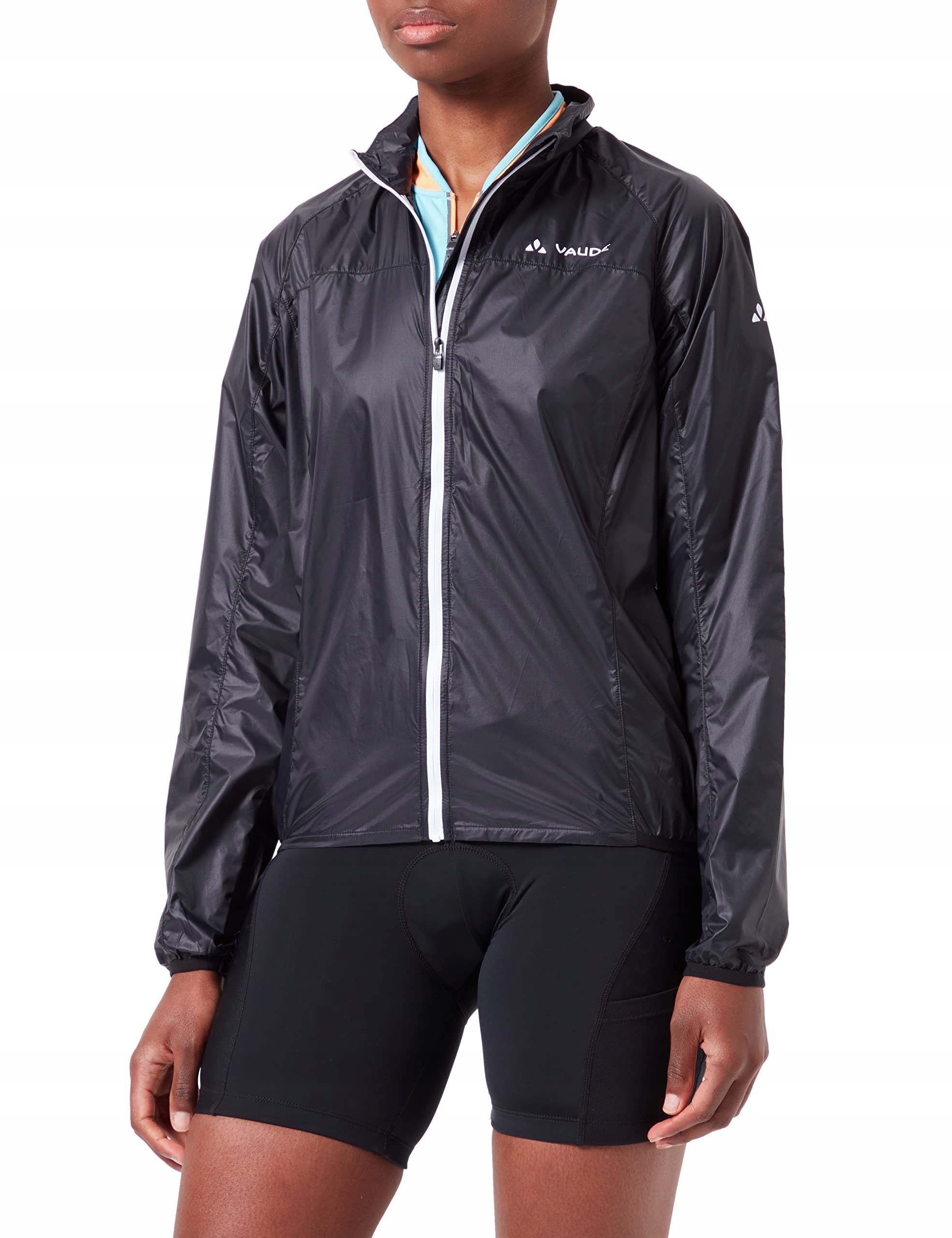Kurtka Vaude Air Jacket III Damska Czarna Wiatroszczelna Lekka 34/XXS