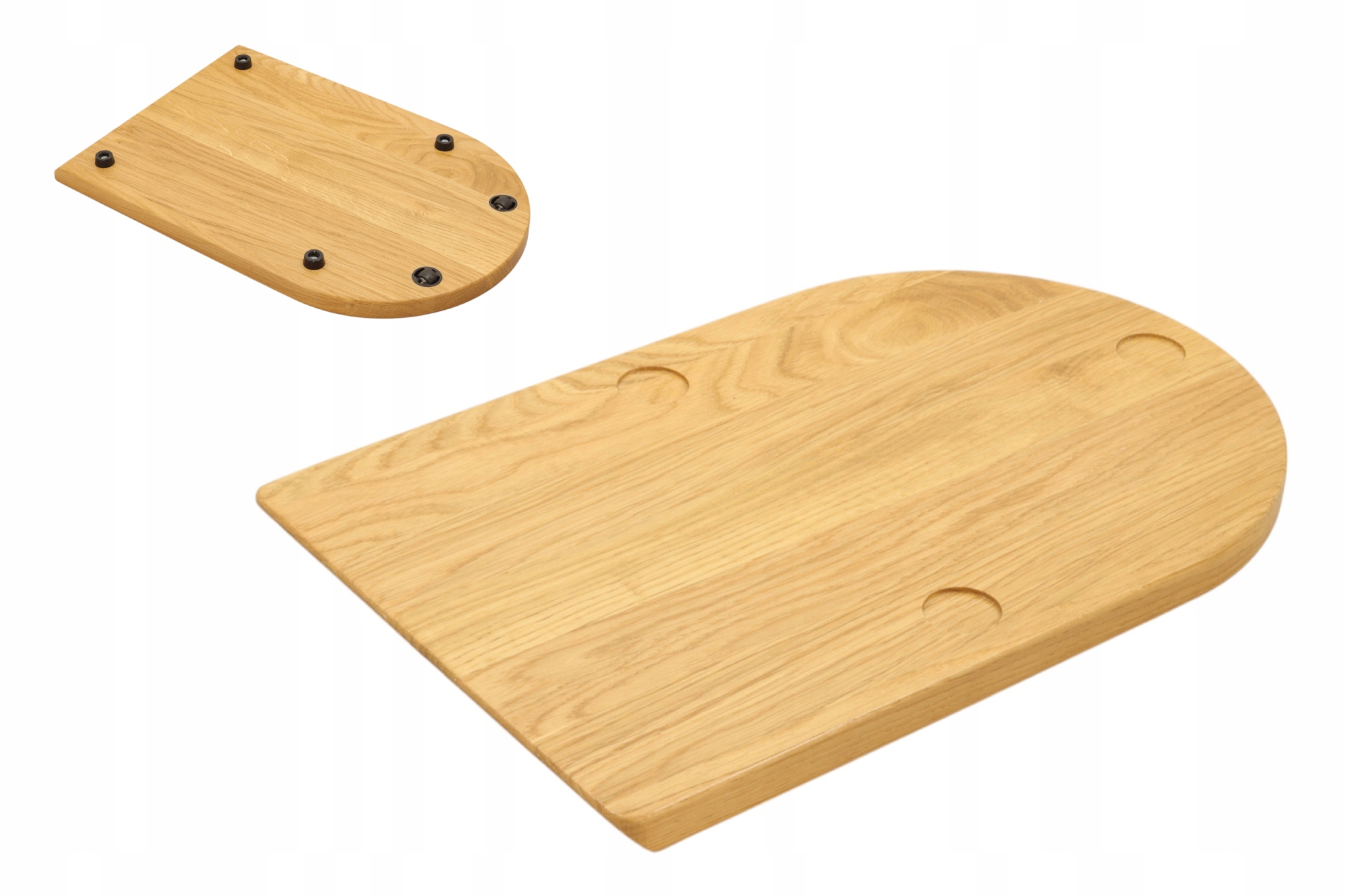 Dřevěná Dubová Deska Lakovaná Pod Thermomix 7 S Kolečky TM7, podložka