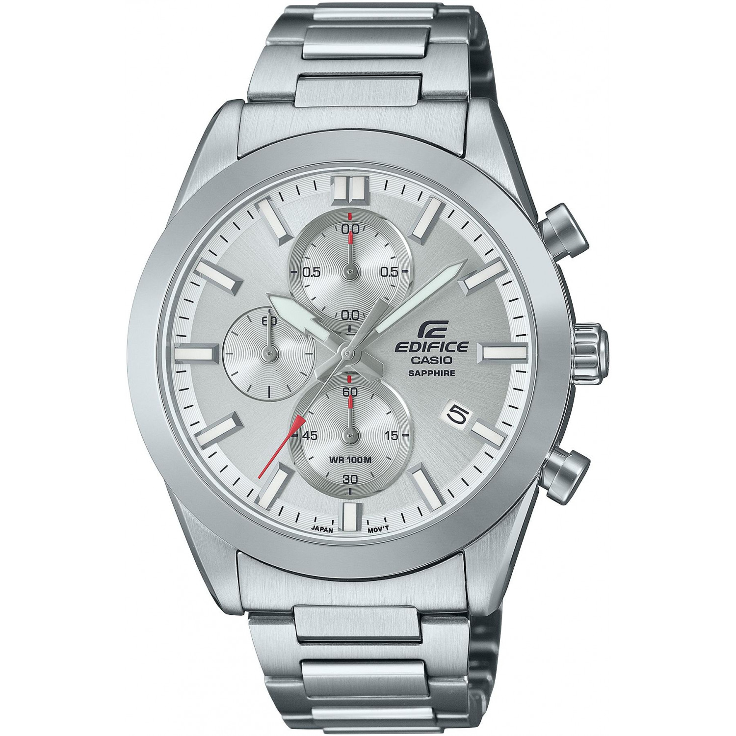 Casio Edifice EFB-710D-7AVUEF 100 m Stříbrný