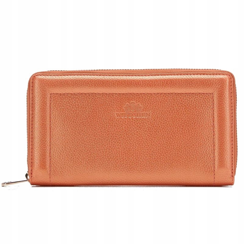 Velká Dámská Kožená Peněženka Wittchen 14-1-936-6 Rfid Oranžová