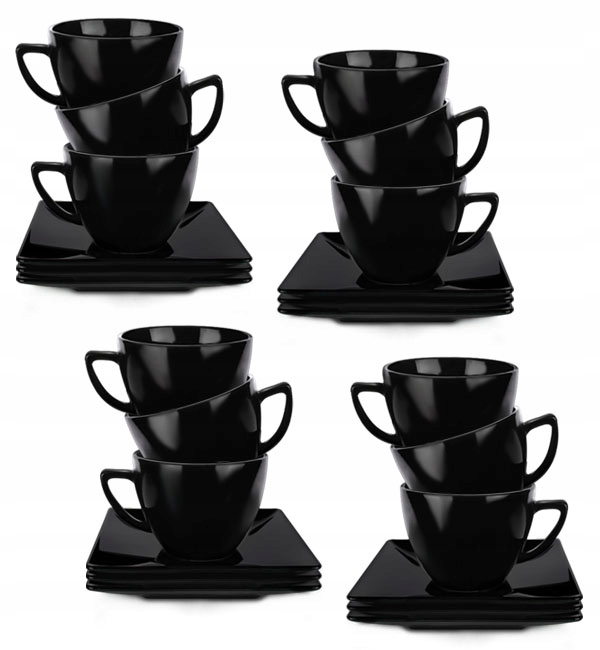 

Lubiana Classic 12x Filiżanka 280 Ml+spodek Czarny