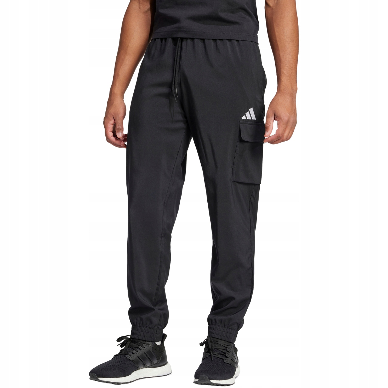 Pánské kalhoty adidas Essentials Small Logo Cargo černé vel. S