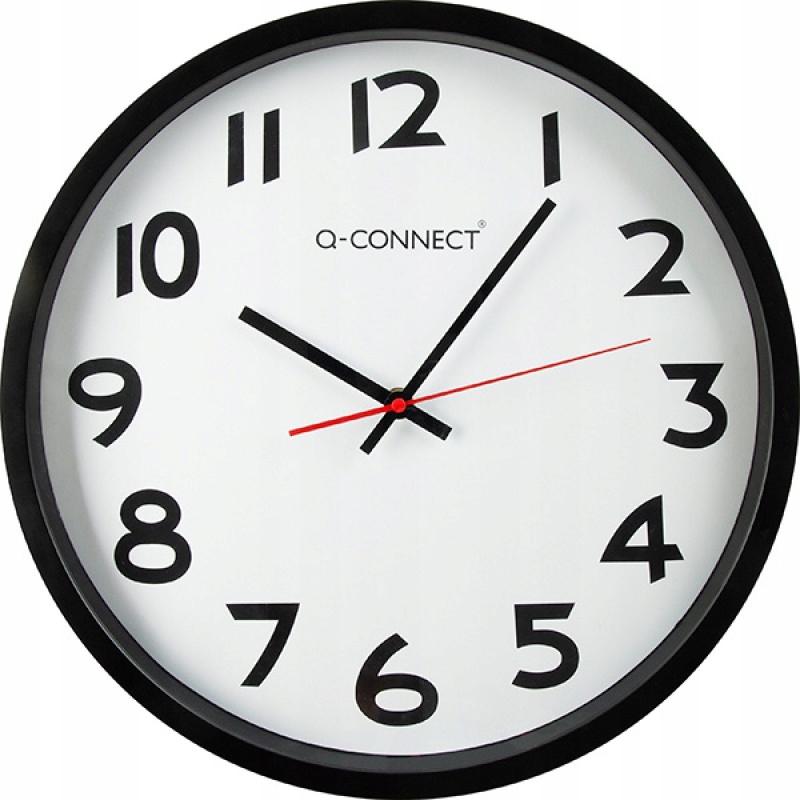 

Zegar ścienny Q-connect Wels 34cm czarny