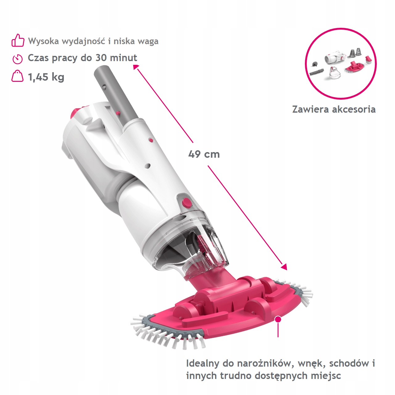 Odkurzacz ręczny basen/spa - BWT BC30 Producent BWT