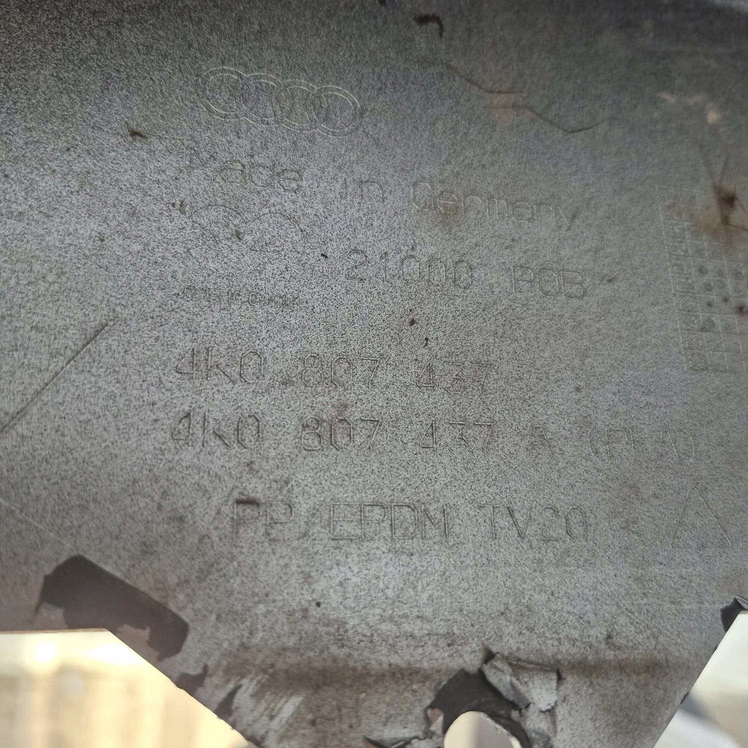 AUDI A6 C8 4K 18-25 bumper front front washer PDC