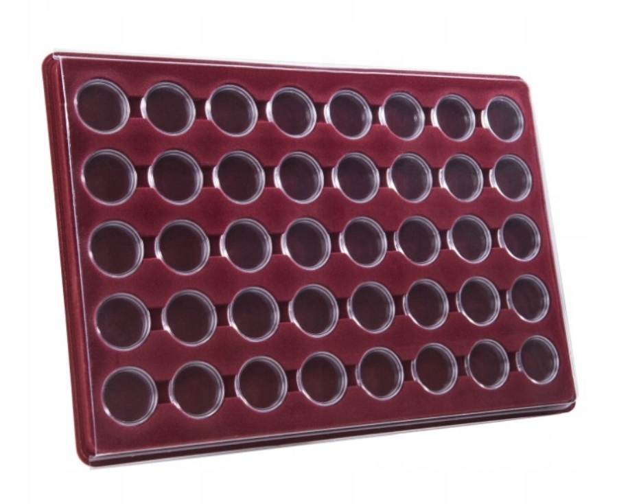 ПОДДОН ЗАДВИЖКА ДЛЯ 40 МОНЕТ КРЫШКИ 25 ММ