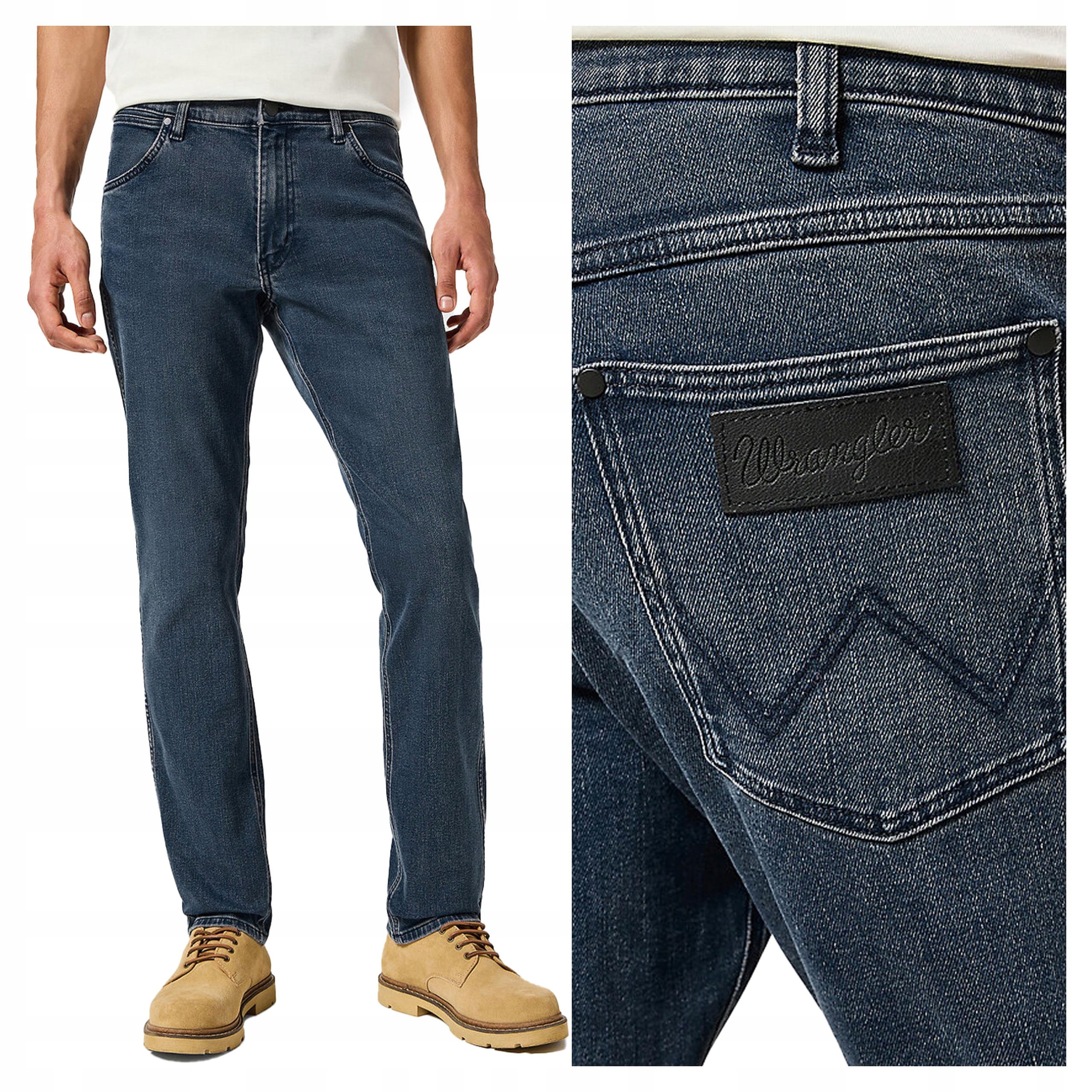 Wrangler Greensboro W42 L34 Pánské džínové kalhoty džíny Proste