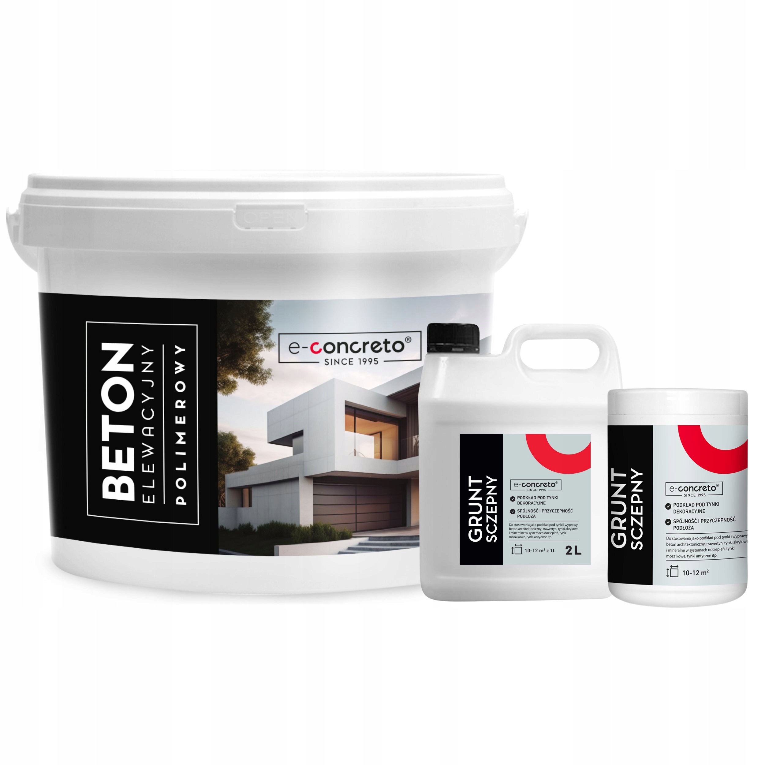 Fasádní Beton Omítka 25 m2 Set Architektonický beton Polymerový Šedý