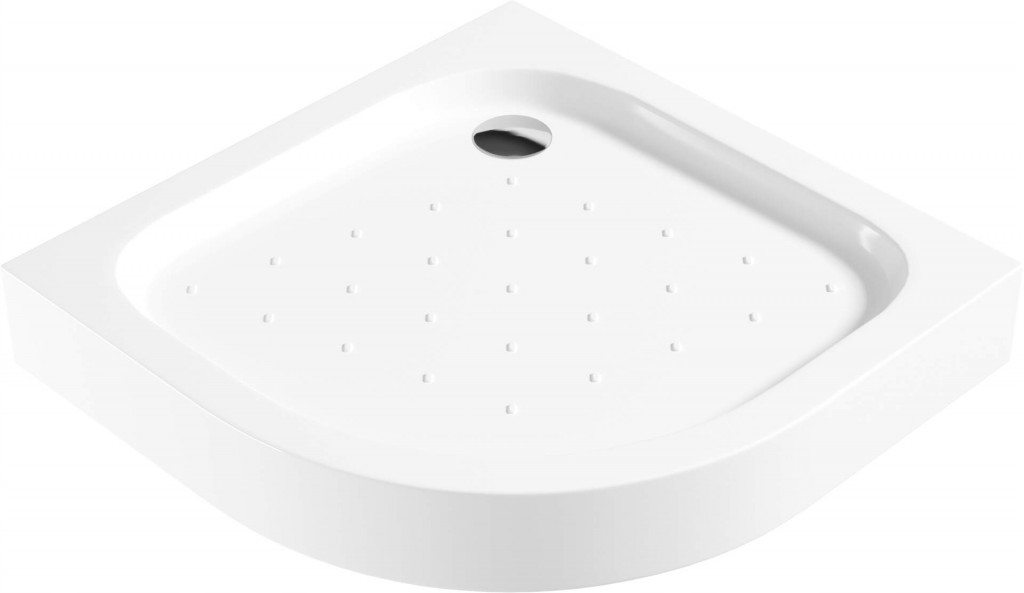 Funkia bílá Akrylátová sprchová vanička, půlkulatá, 90 cm (KTA_053B) /ra/