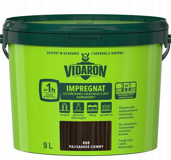 

Vidaron Impregnat Ogrodowy 9L R08 Palisan. Ciemny