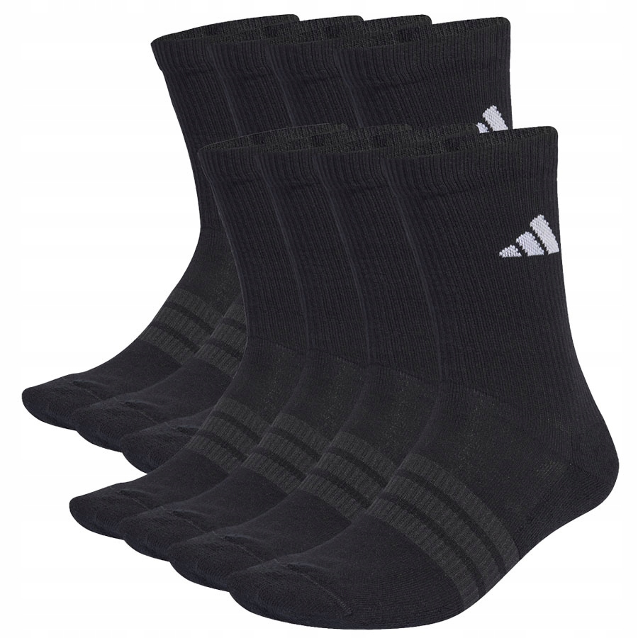 Ponožky adidas Cushioned Essentials Crew 10P KS5525 černá 43-45