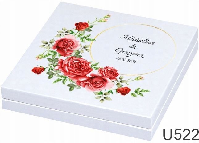 

Pamiątka ślubu pudełko na pieniądze grafika U522