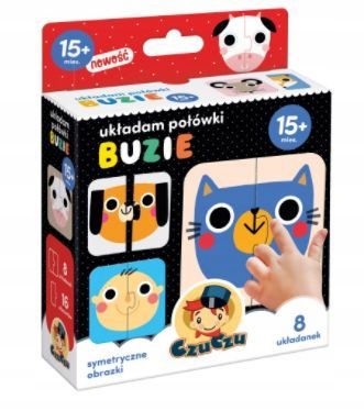 

Pierwsze Puzzle Czu Czu Układam Buzie Połówki 15m+