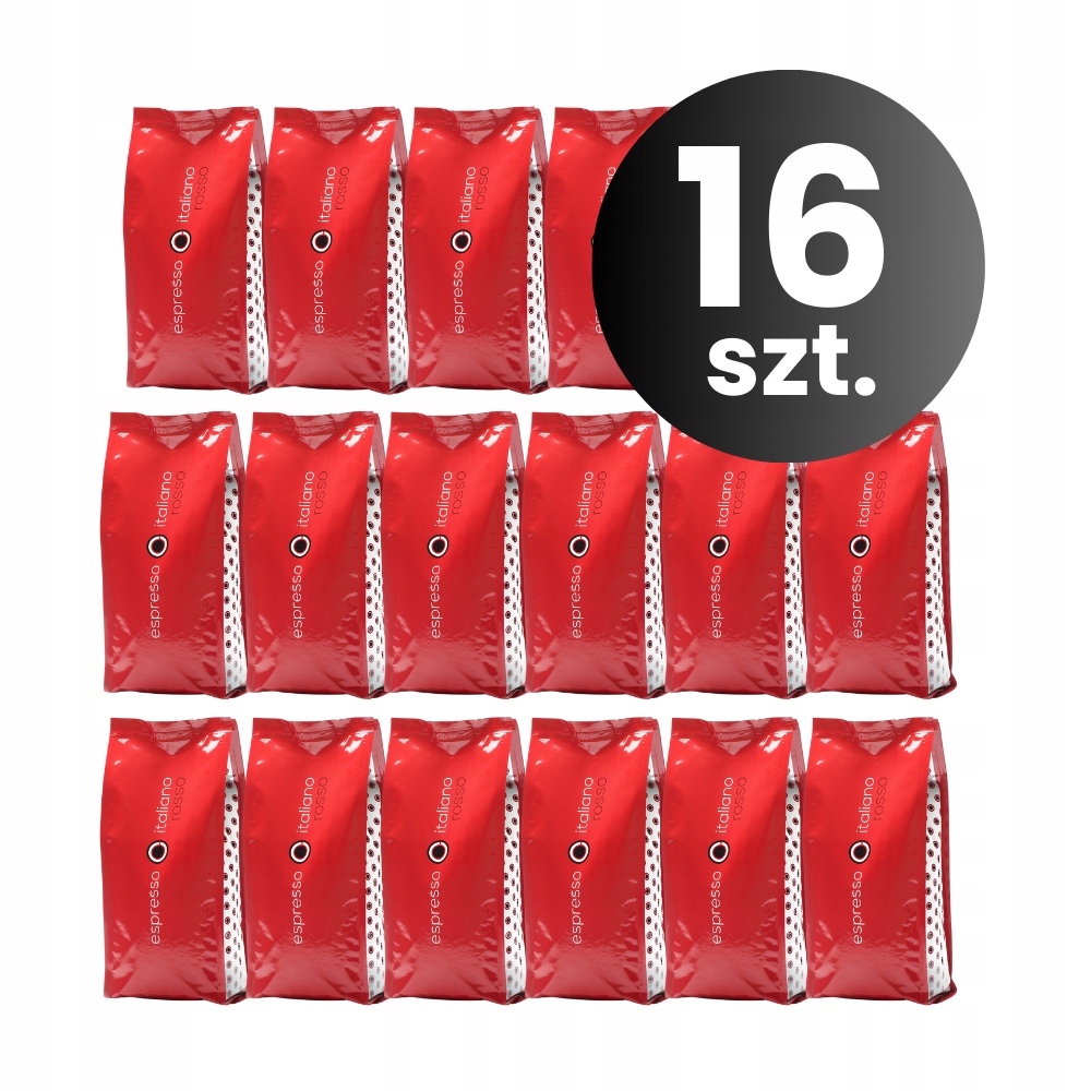 Zestaw 16 sztuk Kawa mielona Espresso Italiano Rosso 16x250 g
