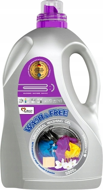 

Wash&Free żel do prania Uniwersalny Jaśmin 5kg
