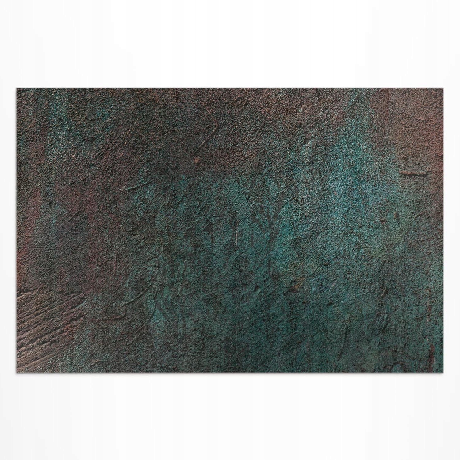 Vinylový koberec na balkón Zeleno hnedý betón industriálny štýl 180 x 120 cm