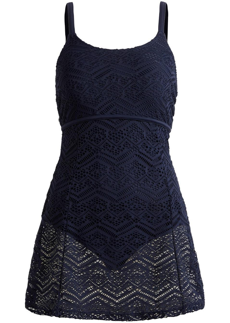 Bonprix купальник цельный синий