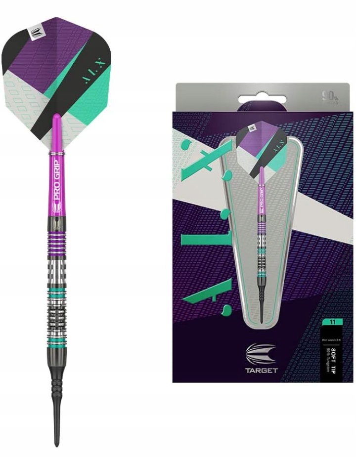 Profesjonalne lotki do darta Target Alx 11 20 gr, 90% wolframu