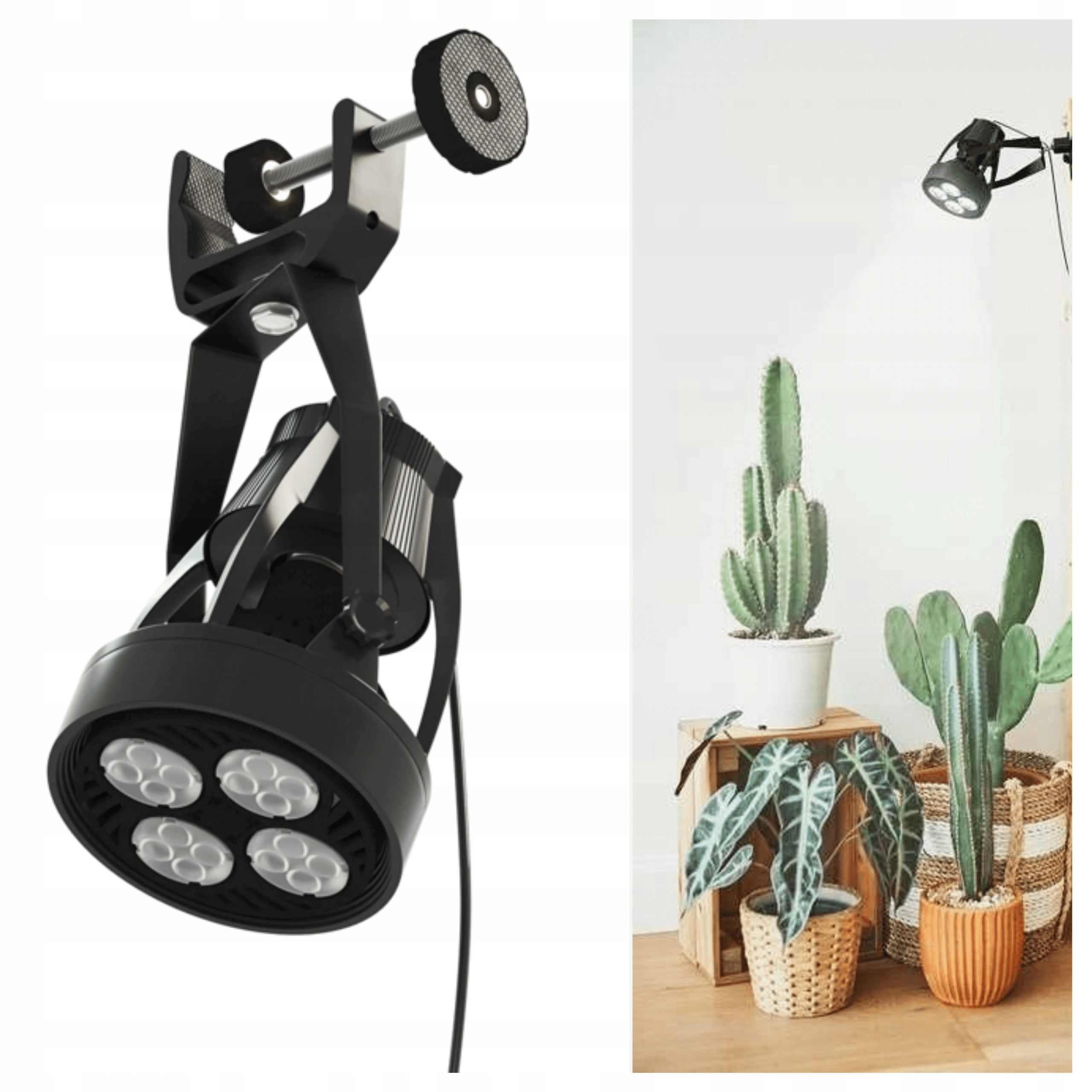 25° Led Lampa pro pěstování rostlin Verticana Press Černá 35W bílé světlo