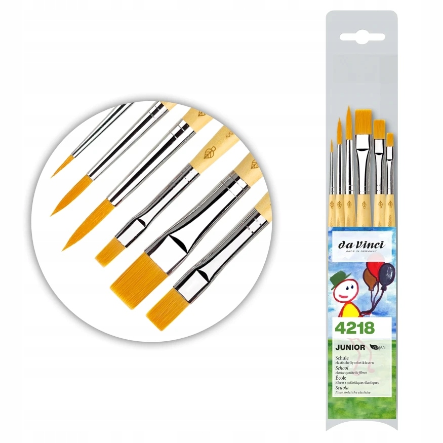 Kartáče Da Vinci Junior Set 6 Ks