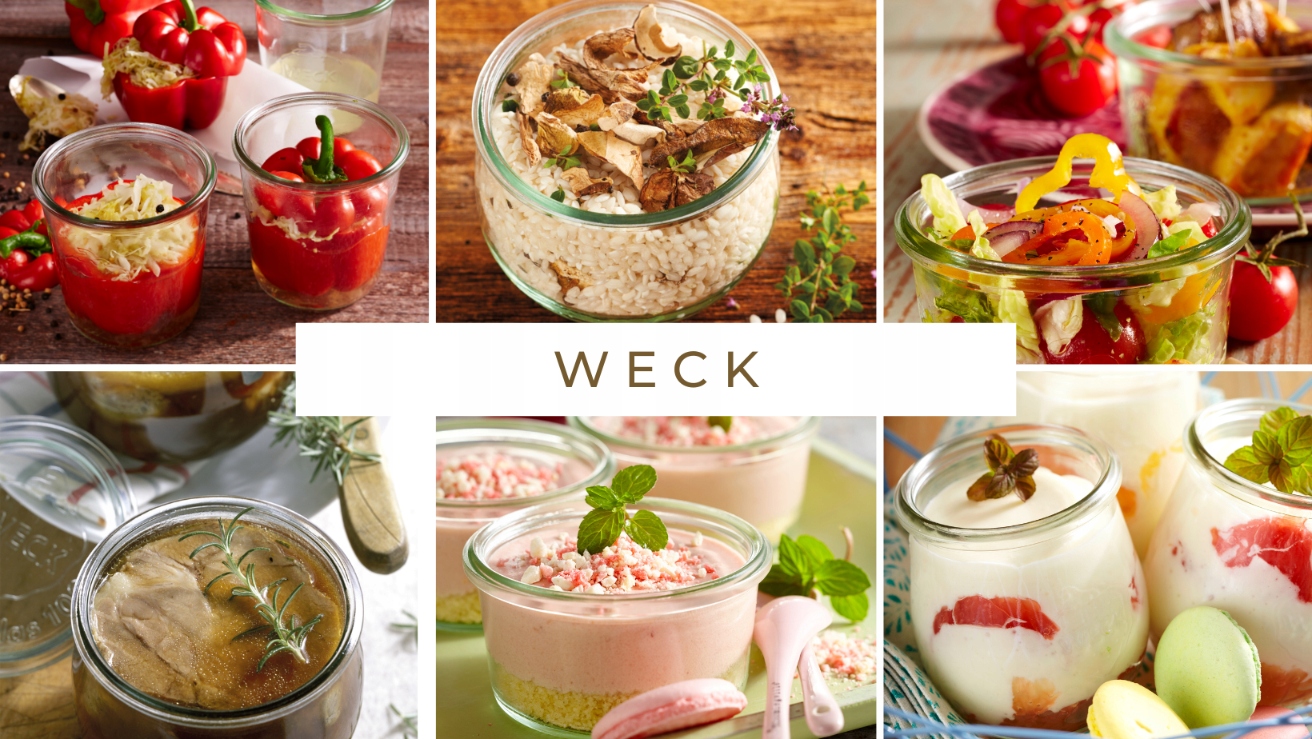 Słoik WECK 6sztuk 200ml wieko zapinki Kolor przezroczysty