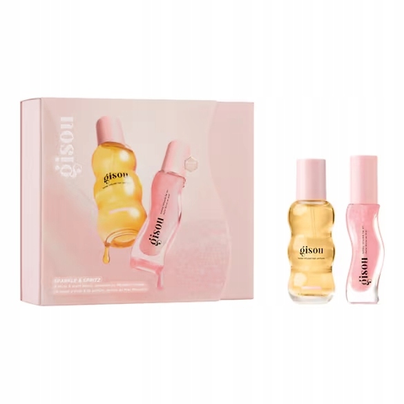 Gisou Sparkle & Spritz Zestaw do włosów i ust