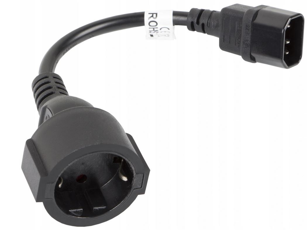 Adapter Przejściówka Do Ups Gniazdo Schuko Komputerowe 3x0,75 0,2m