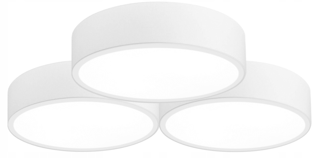 Stropná Lampa Stropné Svietidlo Trojitý Luster Biela E27