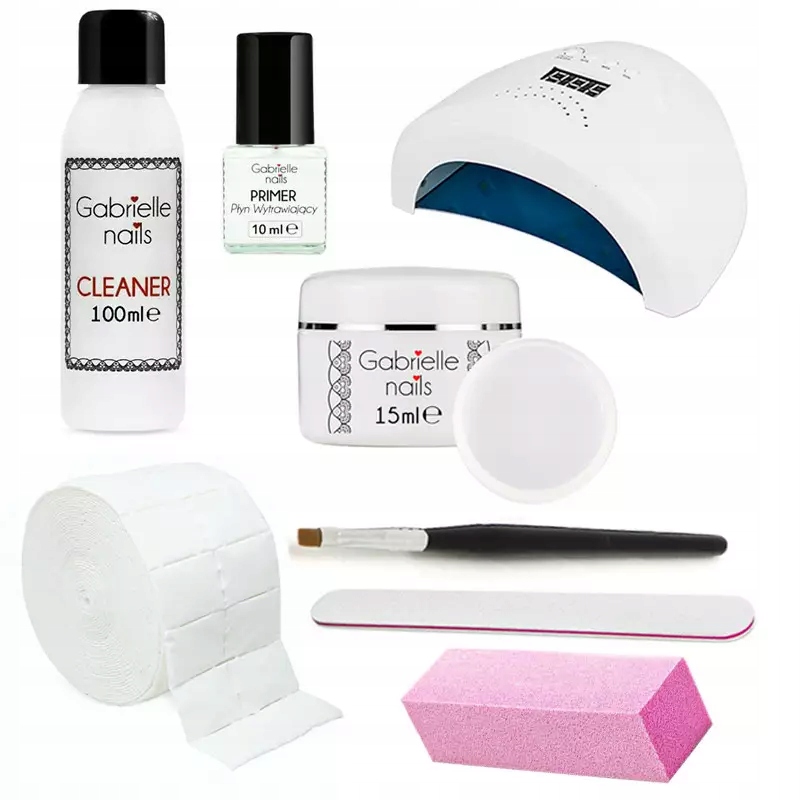 Sada na gel s Led lampou 48W s gelem 15 ml