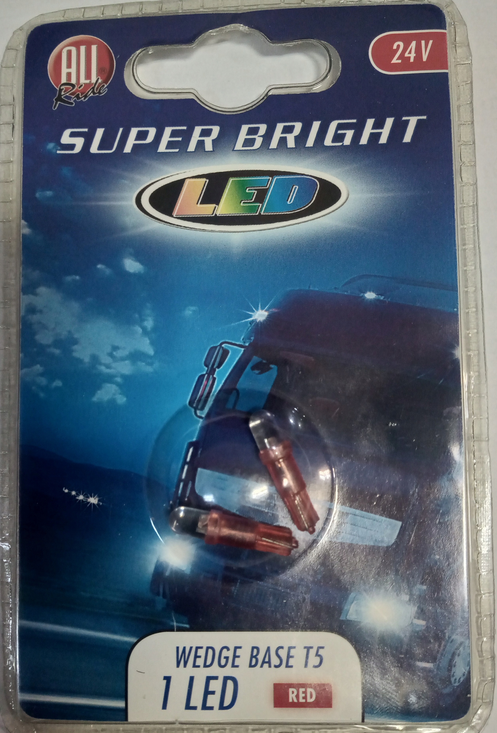 Żarówki LEDOWE zegar 24V T5 1 LED RED-blister 2szt EAN (GTIN) 8711252357447