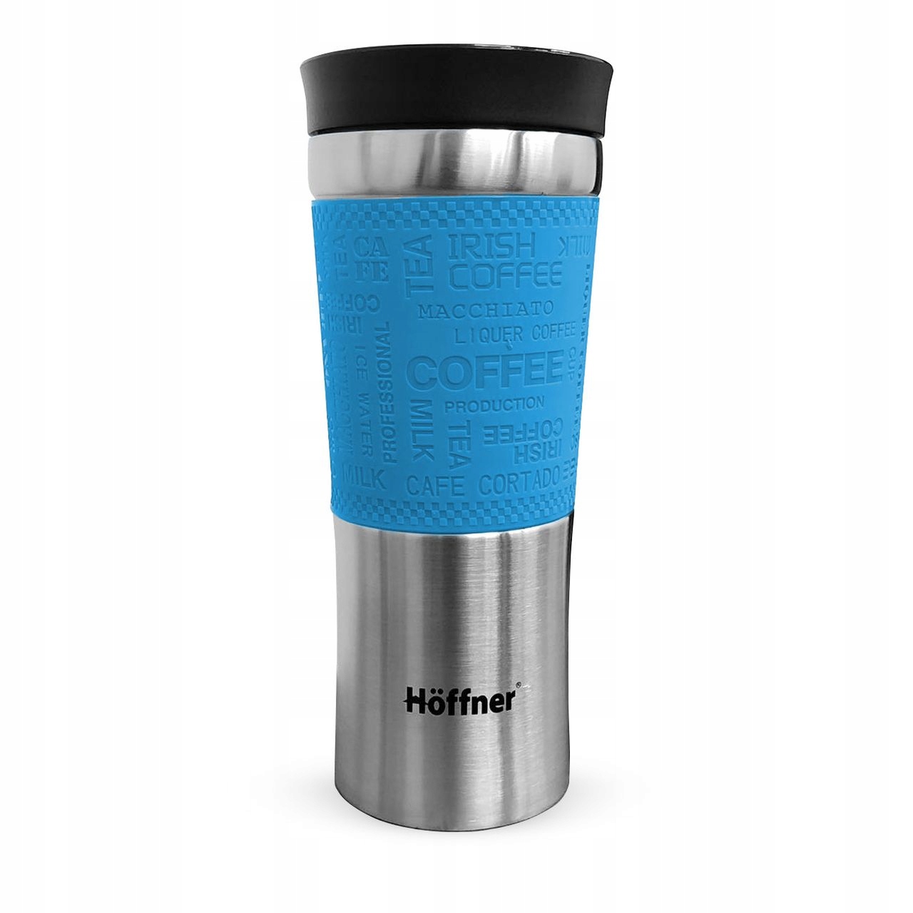 Kubek termiczny ze stali nierdzewnej termos Hoffner 480ml Niebieski HF-7517