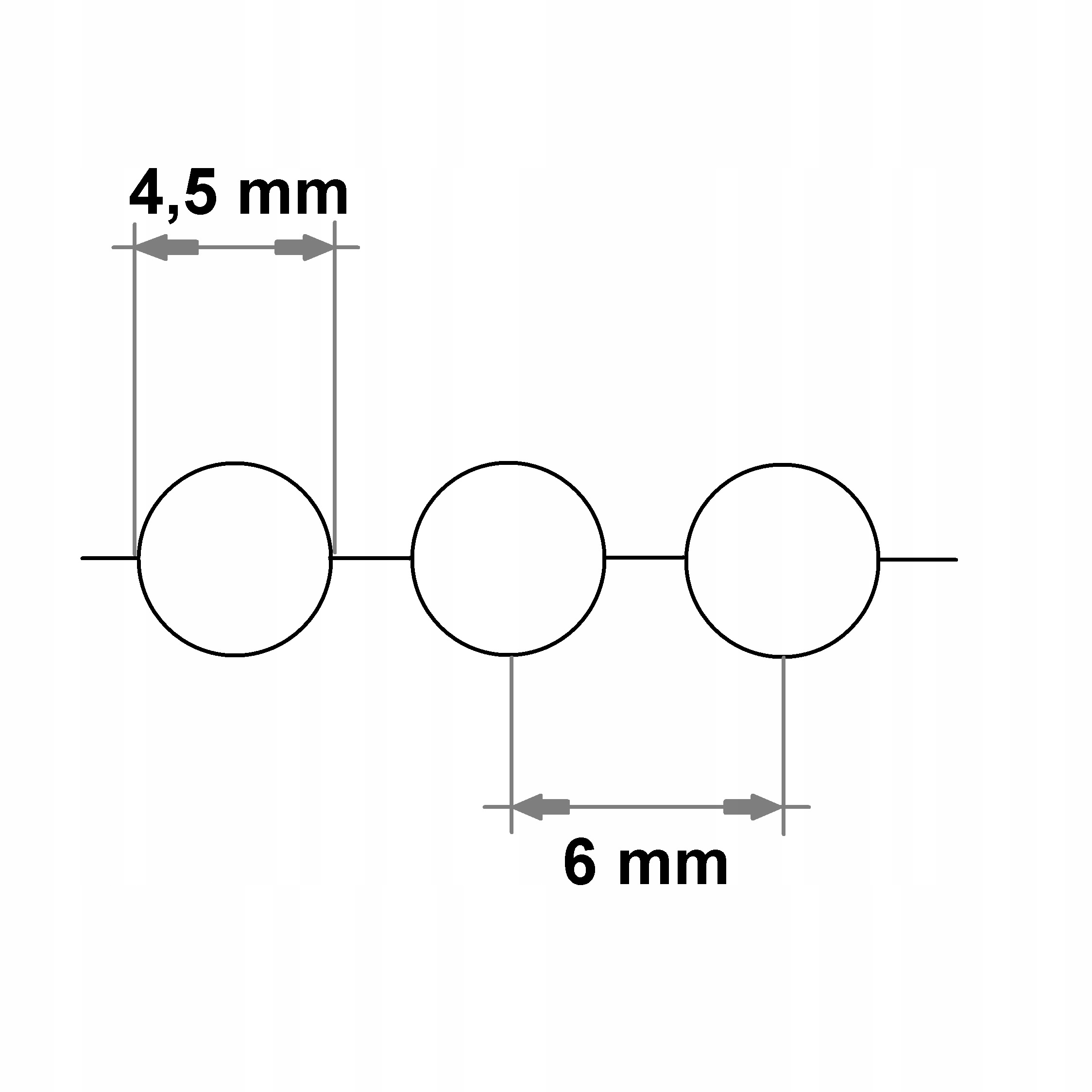 ŁĄCZNIK ŁAŃCUSZKA DO ROLET KORALIK 4,5mm 10szt Marka Besta