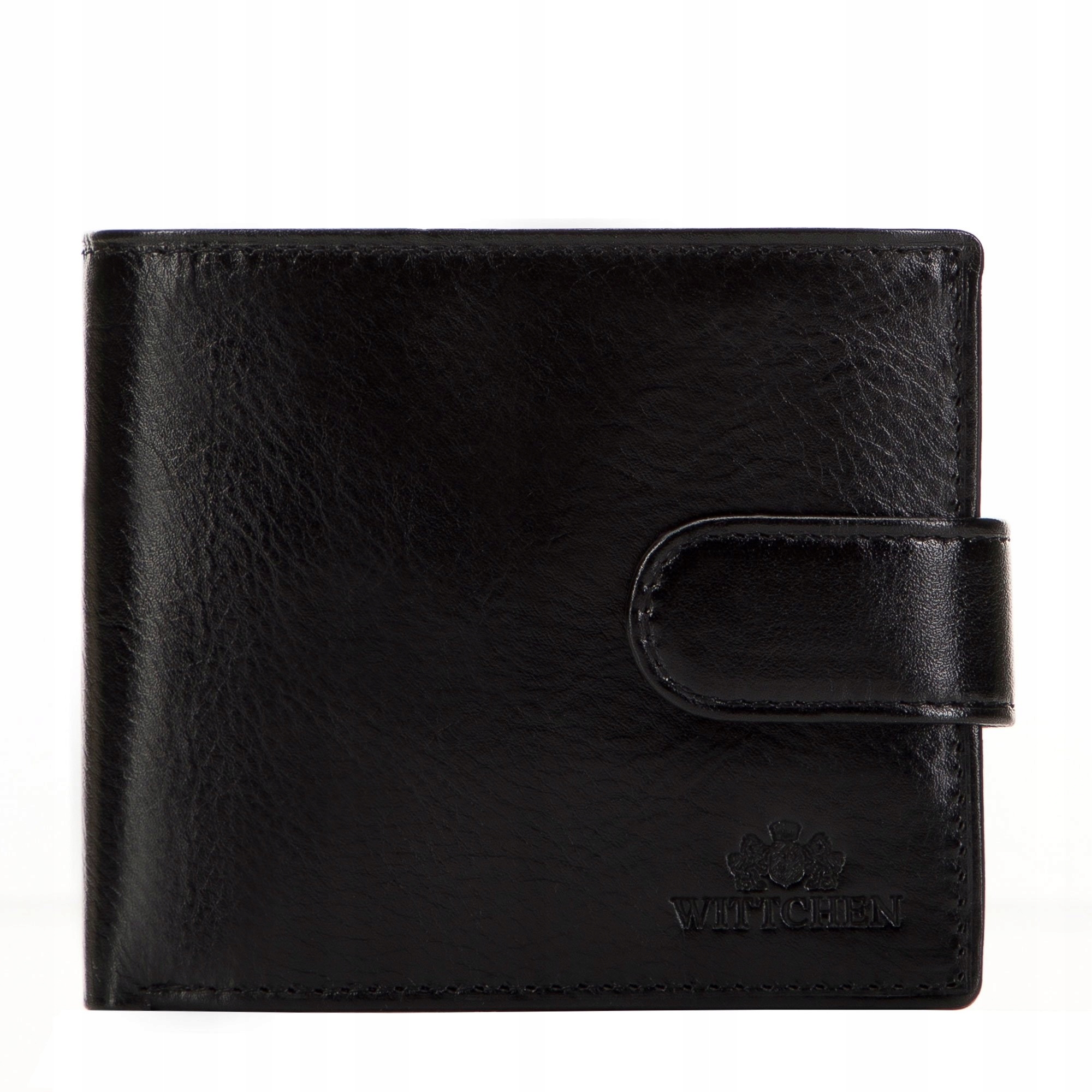 Středně černá pánská kožená peněženka Wittchen Italy 21-1-125-10