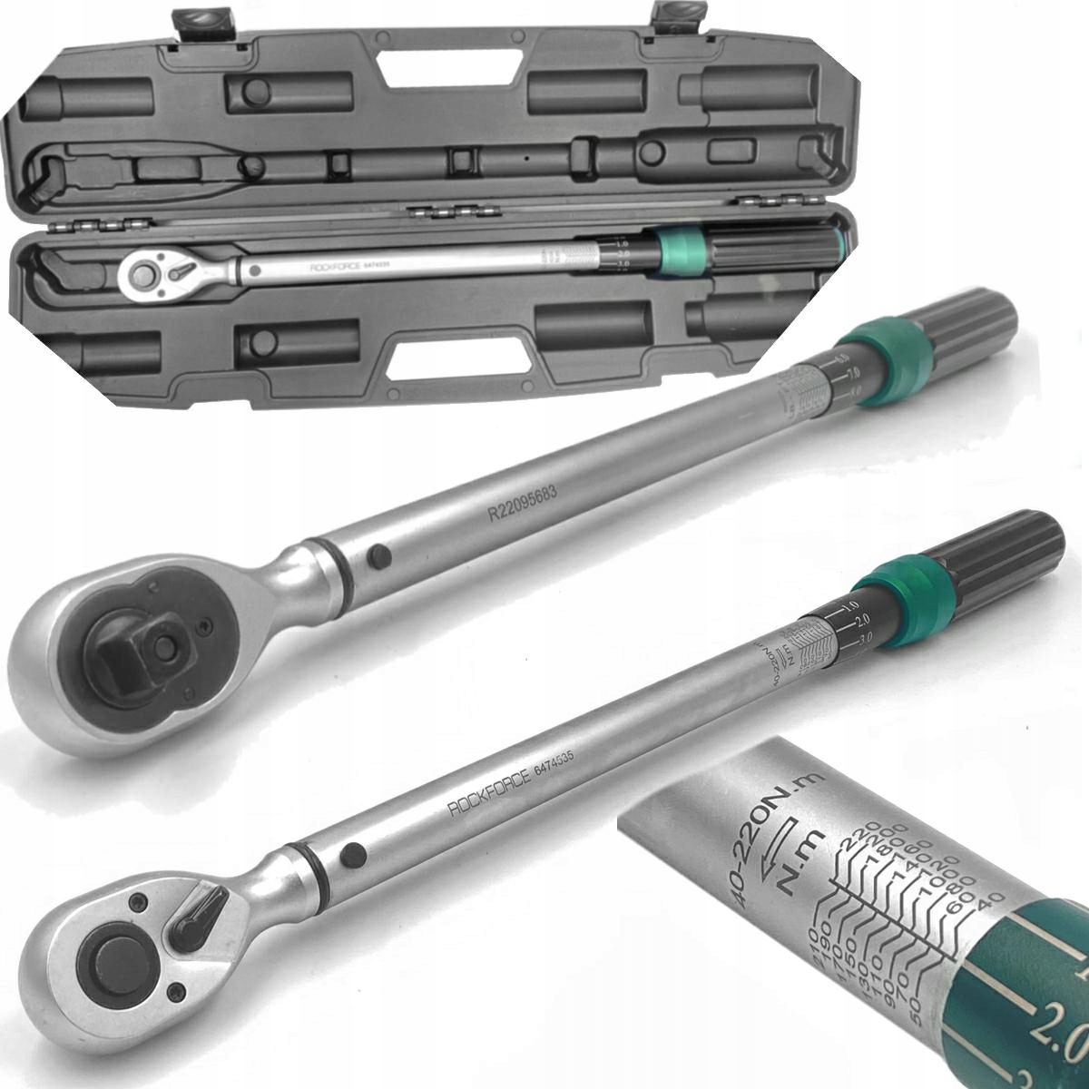 

Klucz dynamometryczny 1/2 40-220Nm certyfikat