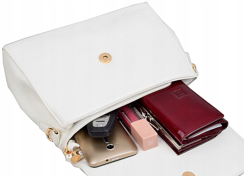 LuluCastagnette MODNA Torebka Damska KUFEREK do ręki NA RAMIĘ z paskiem Płeć kobieta