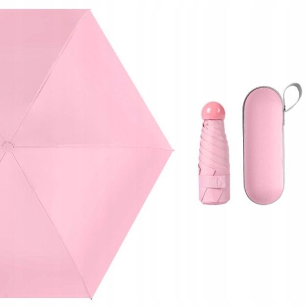 Kapesní deštník kompaktní skládací malý mini pouzdro Lehké