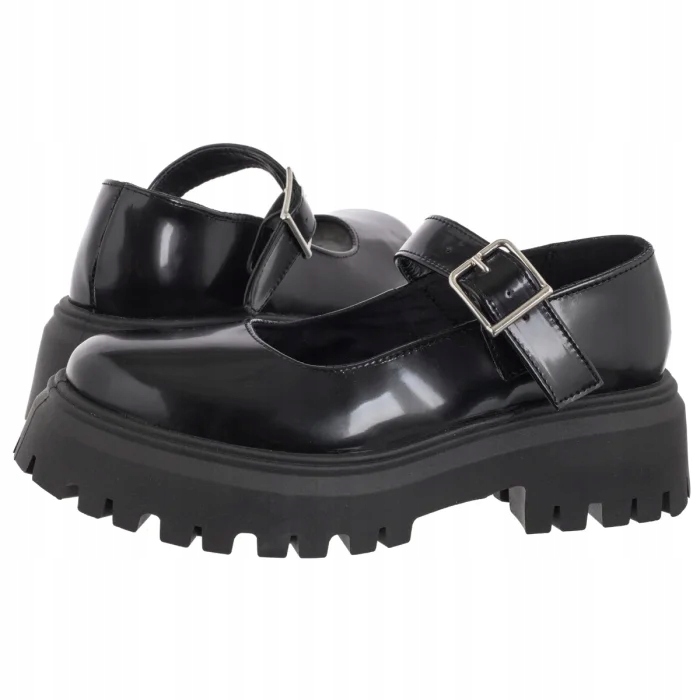 Dámské lakované polobotky Altercore Weston Black Černé