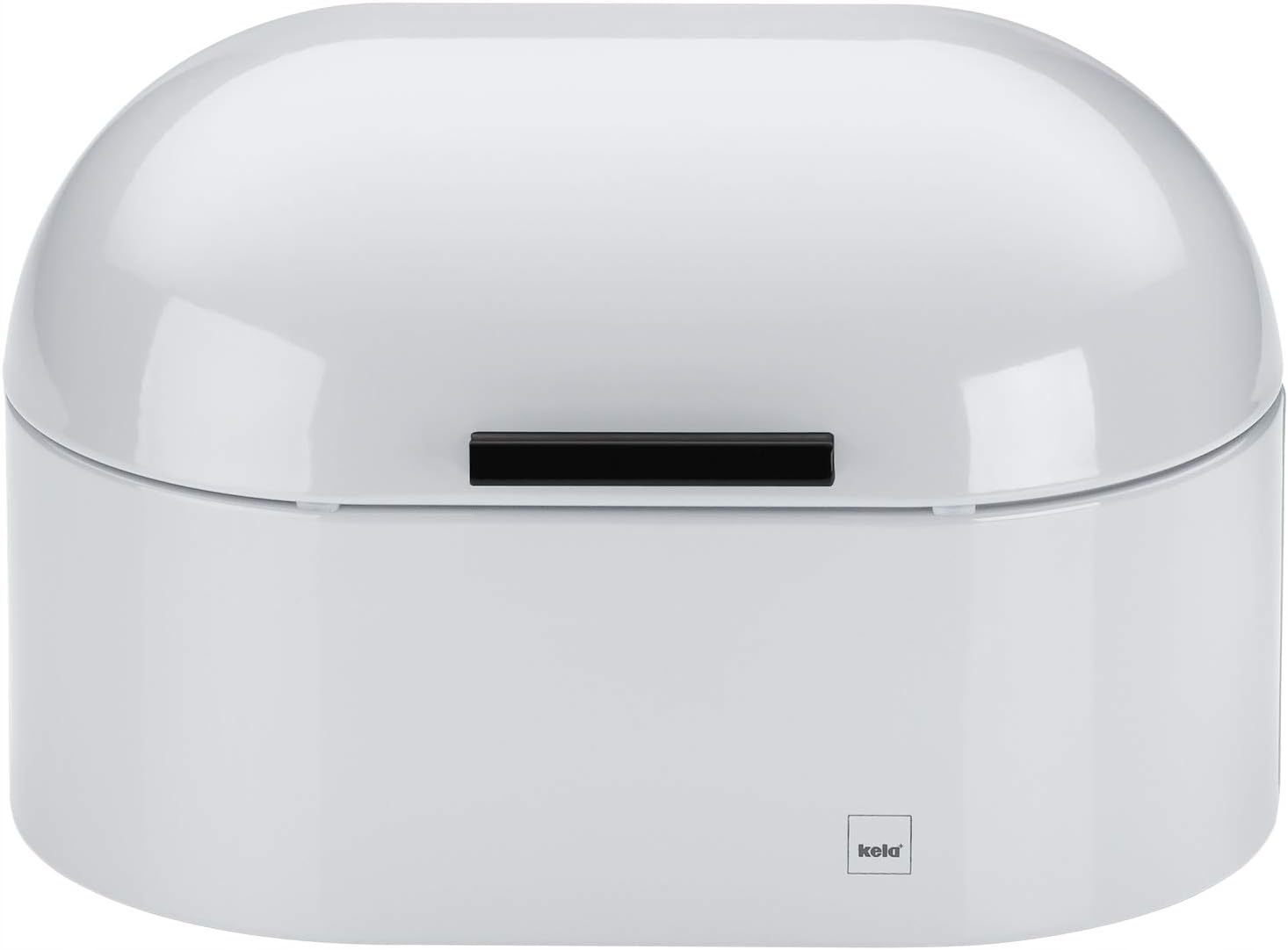 Kela Chlebník Friscolino bílý kovový s ventilací 25x15x17 cm