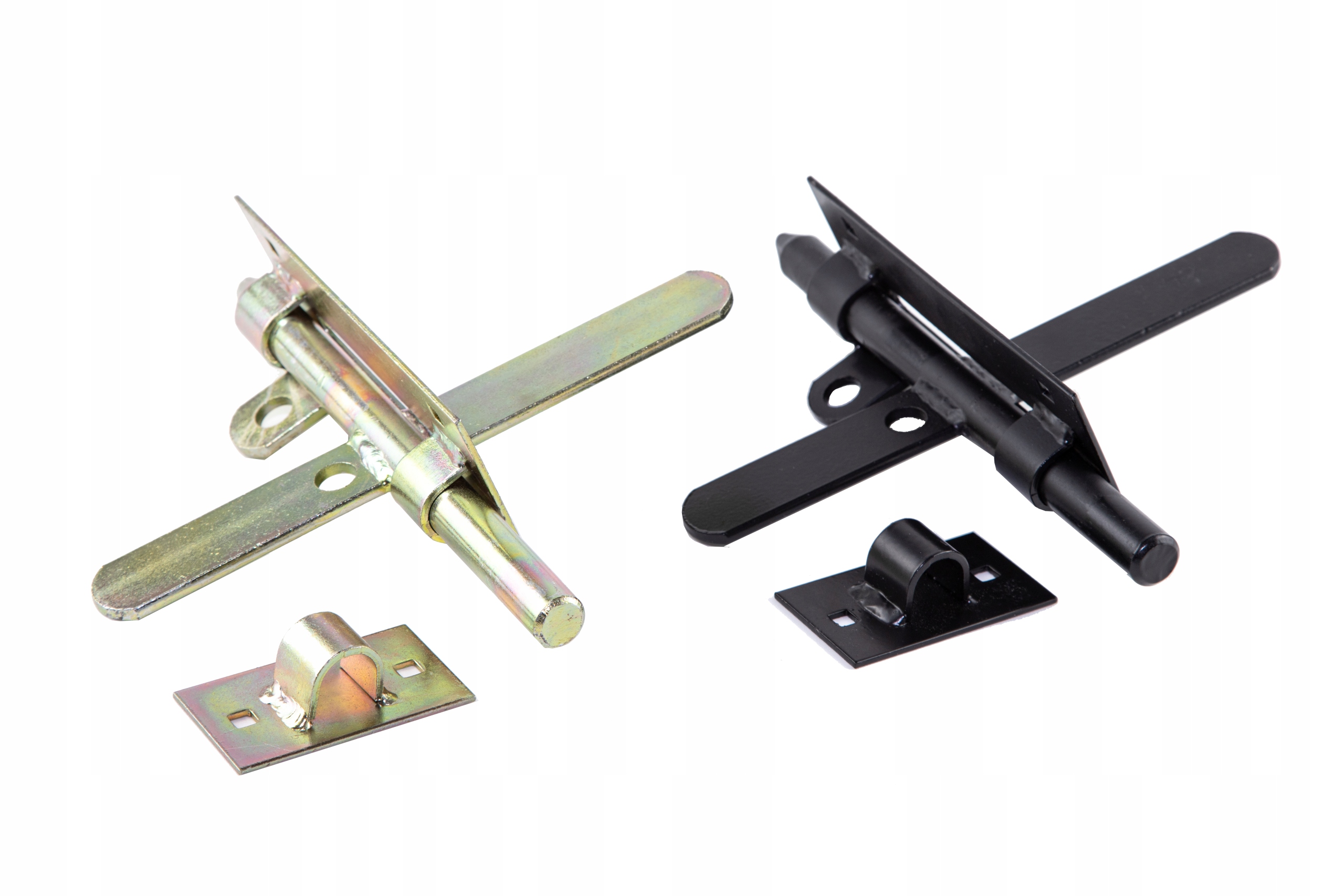 ZASUWA ZASUWKA DWUSTRONNA DO FURTKI DRZWI CZARNA Długość 1 m