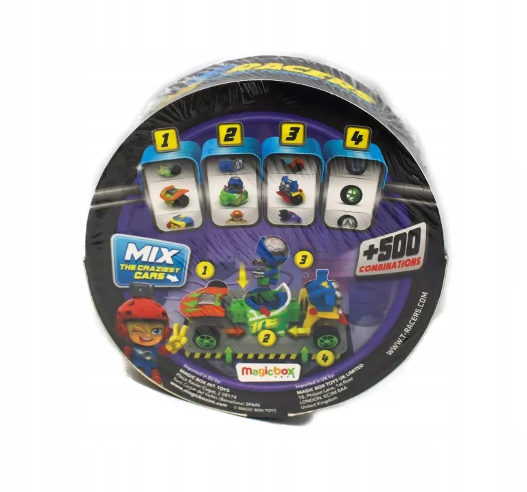 T-Racers Turbo Wheel 2 Pojazd z kierowcą Auto akcesoria Długość 4.8 cm