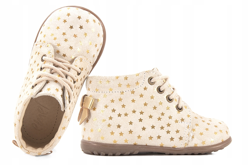 

Emel ES562D-38 Trzewiki Półbuty Roczki kremowe 23