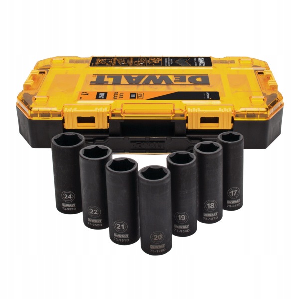 Dewalt DT70905 Zestaw Nasadek Udarowych 7szt. 17-24mm 1/2" Mclaren