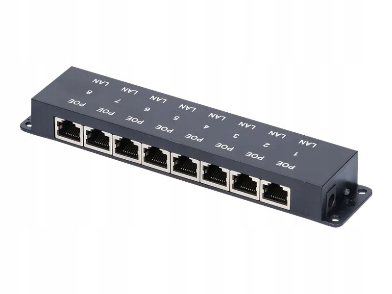 EXTRALINK PoE injektor PoE injektor a splitter, 100Mb/s 1 port