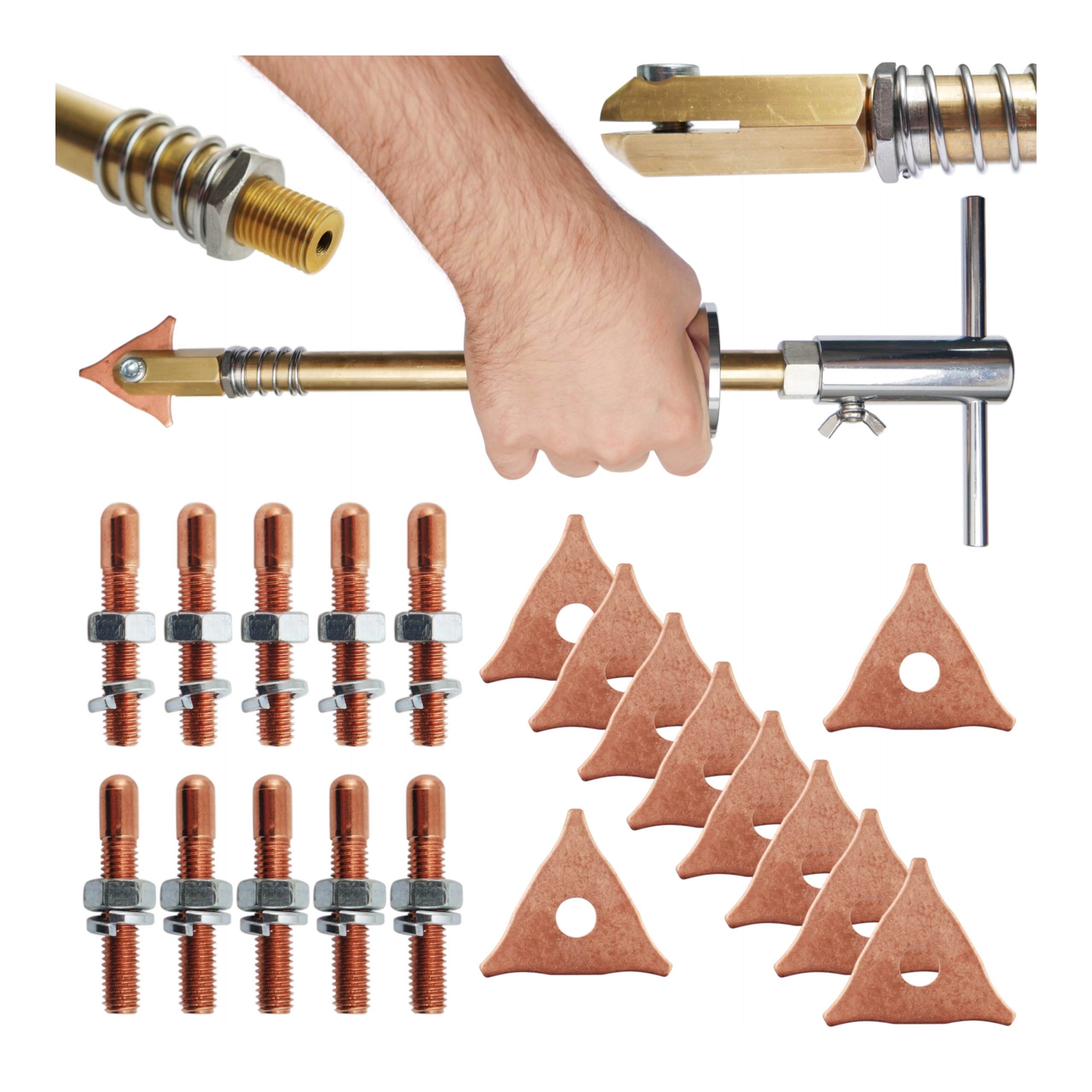 Kladivo na vytahování promáčklin M14 Elektroda na zahřívání M5 Hvězdičky