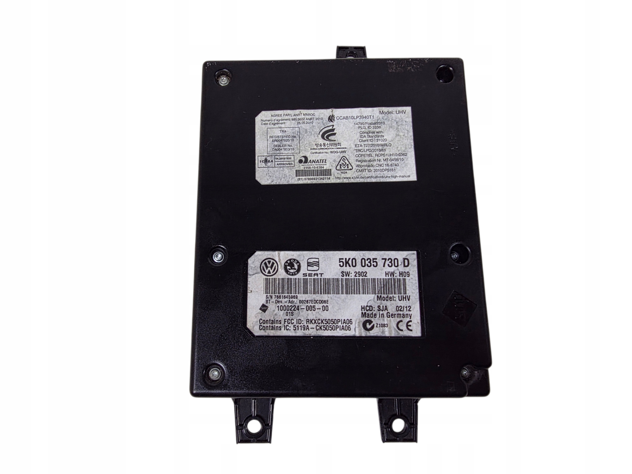 VW SKODA SEAT module BLUETOOTH 5K0035730D