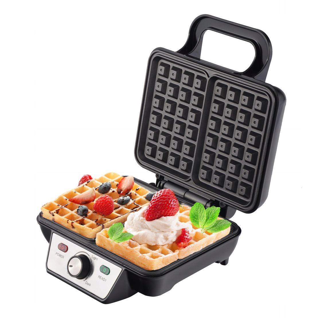 GOFROWNICA 2 CHRUPIĄCE GOFRY XXL DUŻA MOC 1600W Liczba wafli 2 wafel(e)